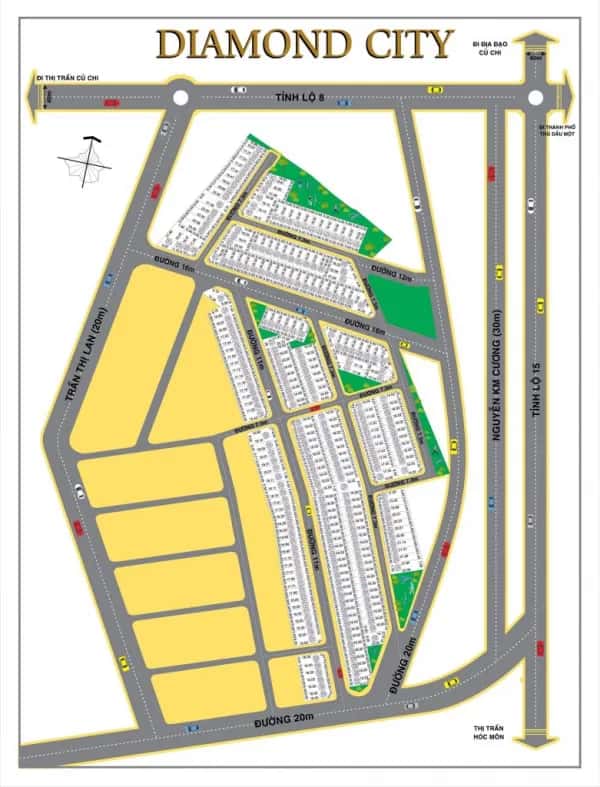 Khu dân cư Diamond City (giai đoạn 1) — Huyện Củ Chi, Thành phố Hồ Chí Minh