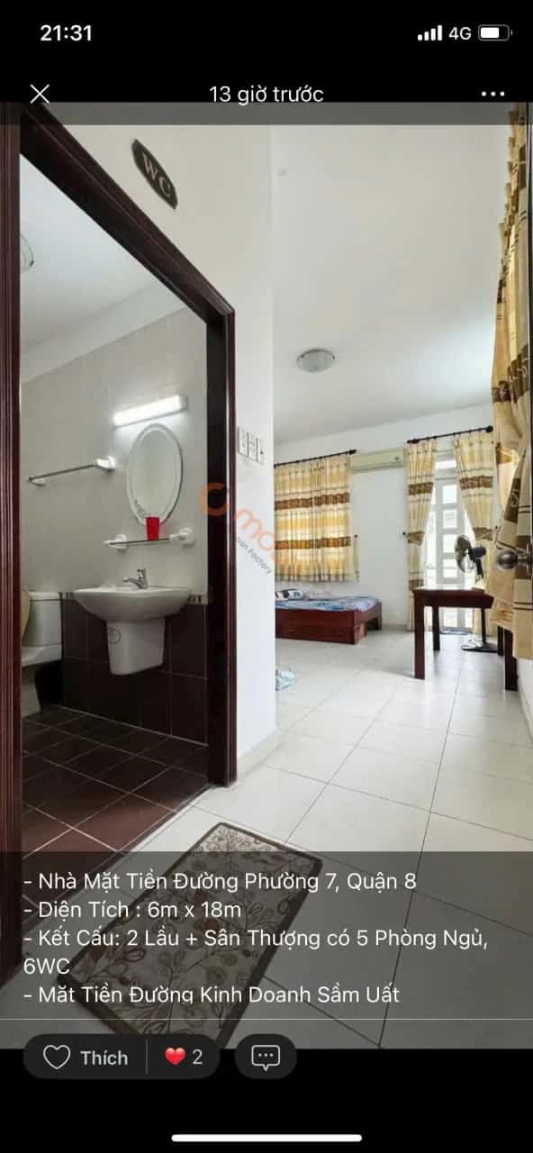 Bán nhà mặt tiền Số 7 đường 3052 Phạm Thế Hiển Quận 8, TP.HCM – 5 phòng ngủ, giá 11.3 tỷ — Hình 3