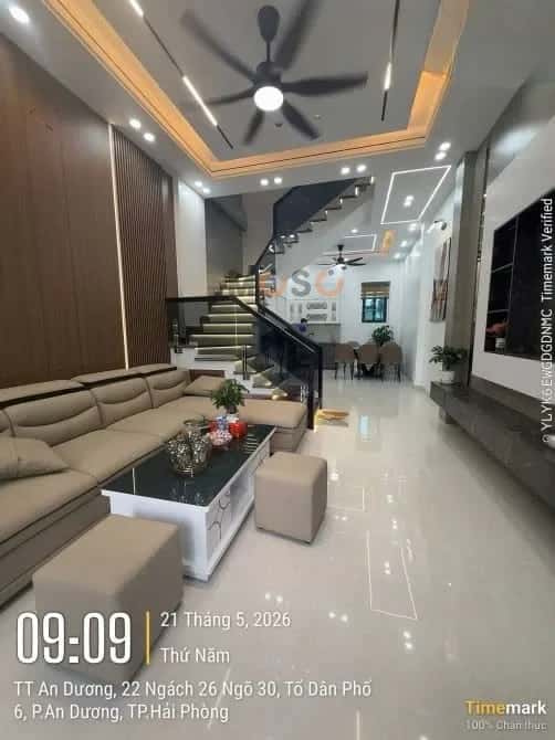 Bán nhà hẻm Tổ dân phố 6  Quận An Dương, TP. Hải Phòng – 3 phòng ngủ, giá 3.5 tỷ — Hình 2