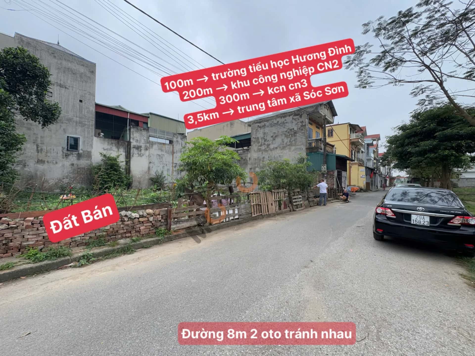 Bán đất thôn Hương Đình Đoài Huyện Sóc Sơn, TP. Hà Nội – giá 3.1 tỷ — Hình 3