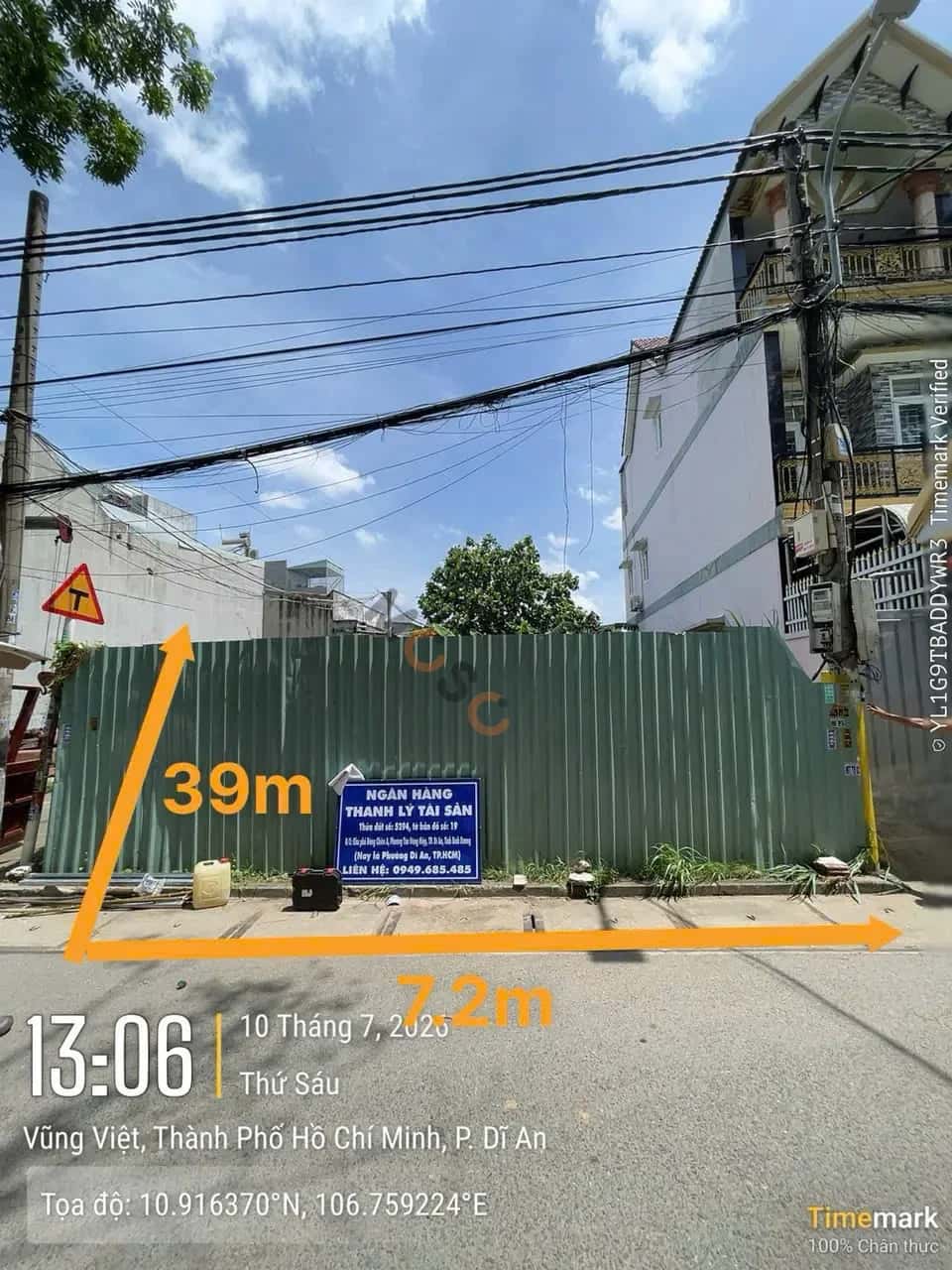 Bán đất Vũng Việt Dĩ An, Bình Dương – giá 5.8 tỷ — Hình 2