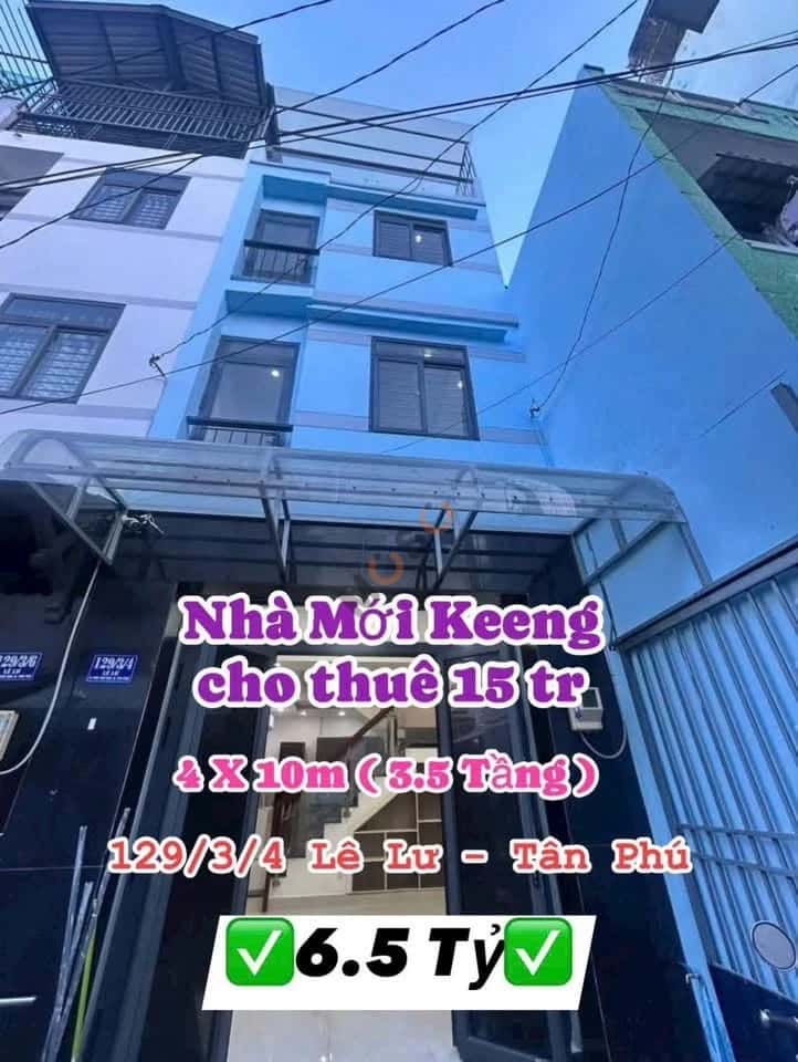 Bán nhà hẻm Lê Lư Quận Tân Phú, TP.HCM – 4 phòng ngủ, giá 6.5 tỷ — Hình 3