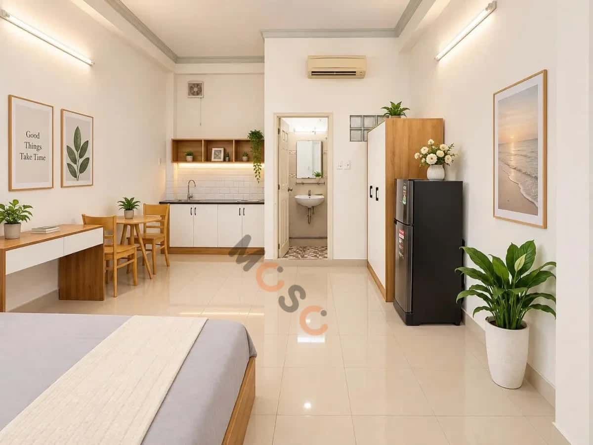 Cho thuê căn hộ chung cư Cách Mạng Tháng Tám Quận 3, TP.HCM – 1 phòng ngủ, giá 5.9 triệu — Hình 2