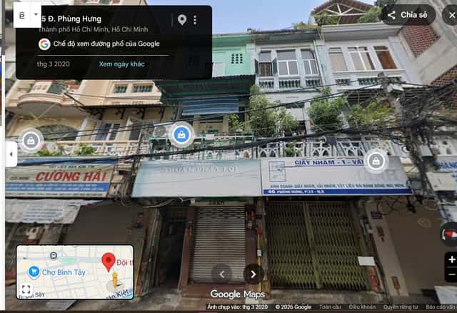 Bán nhà mặt tiền Phùng Hưng Quận 5, TP.HCM – giá 30 tỷ