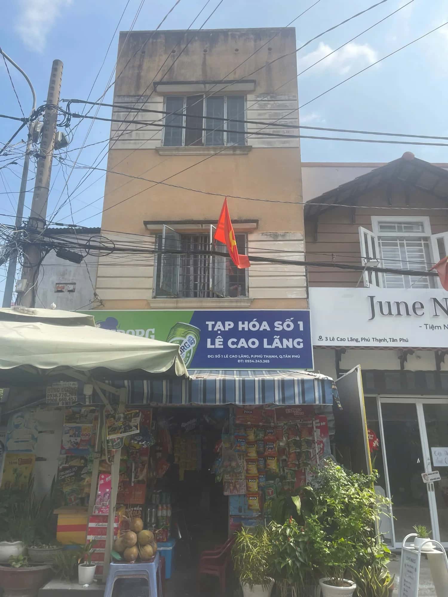 Bán nhà mặt tiền Lê Cao Lãng Quận Tân Phú, TP.HCM – 3 phòng ngủ, giá 2.8 tỷ