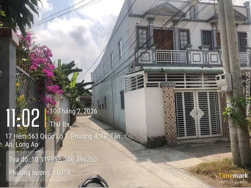 Bán nhà hẻm hẻm 563 Quốc lộ 1  Thành phố Tân An, Long An – 4 phòng ngủ, giá 6 tỷ