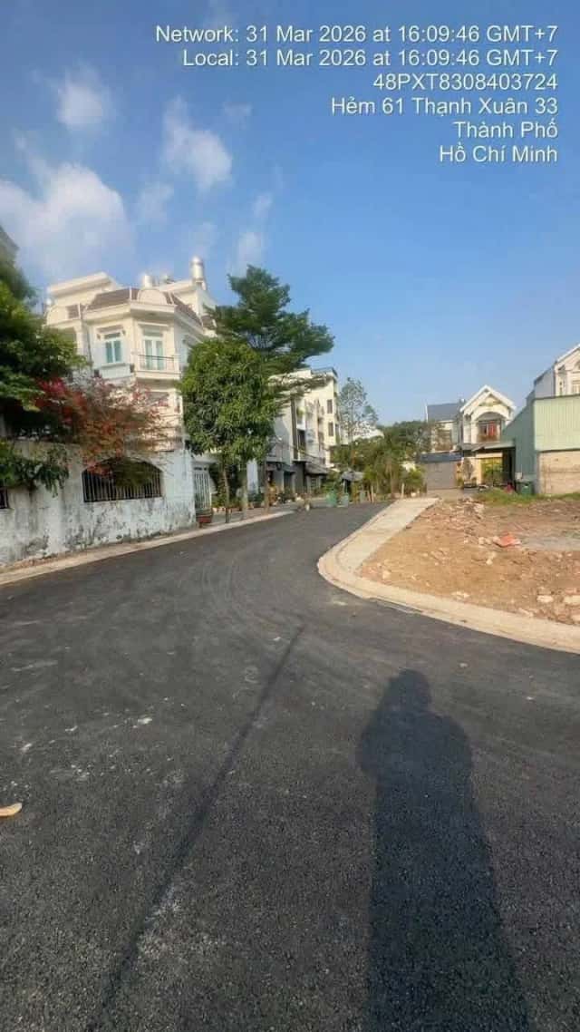 Bán đất hẻm 61 Thạnh Xuân 33 Quận 12, TP.HCM – giá 4.4 tỷ
