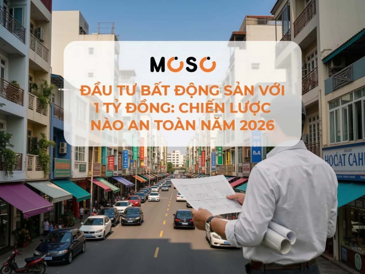 Đầu tư bất động sản với 1 tỷ đồng: Chiến lược nào an toàn năm 2026