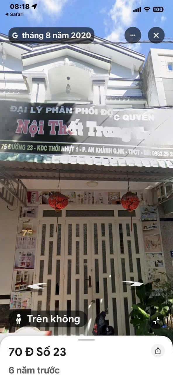 Bán nhà mặt tiền đường số 23 Quận Ninh Kiều, TP. Cần Thơ – 1 phòng ngủ, giá 3.4 tỷ