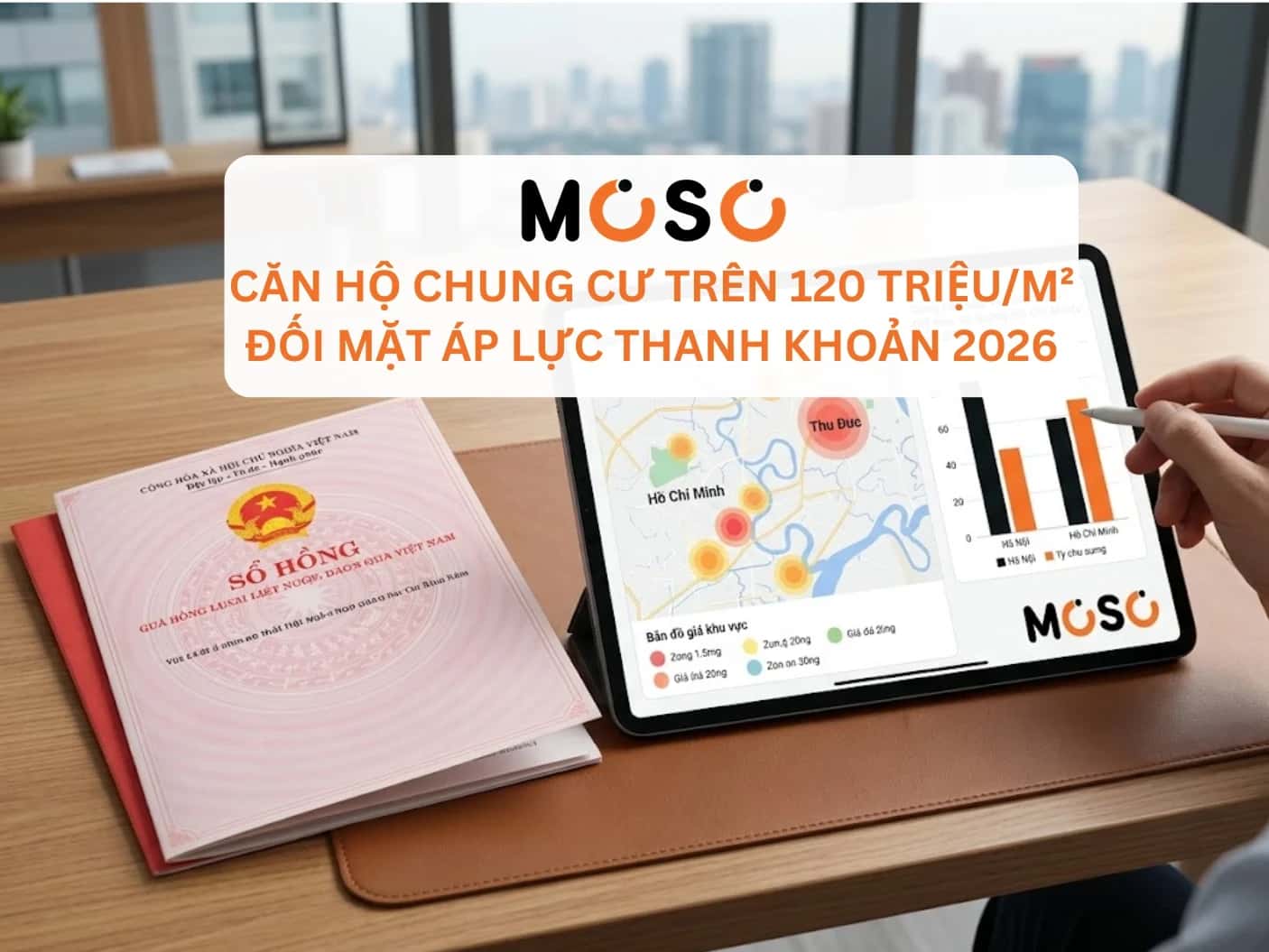 Căn hộ chung cư trên 120 triệu /m² đối mặt áp lực năm 2026