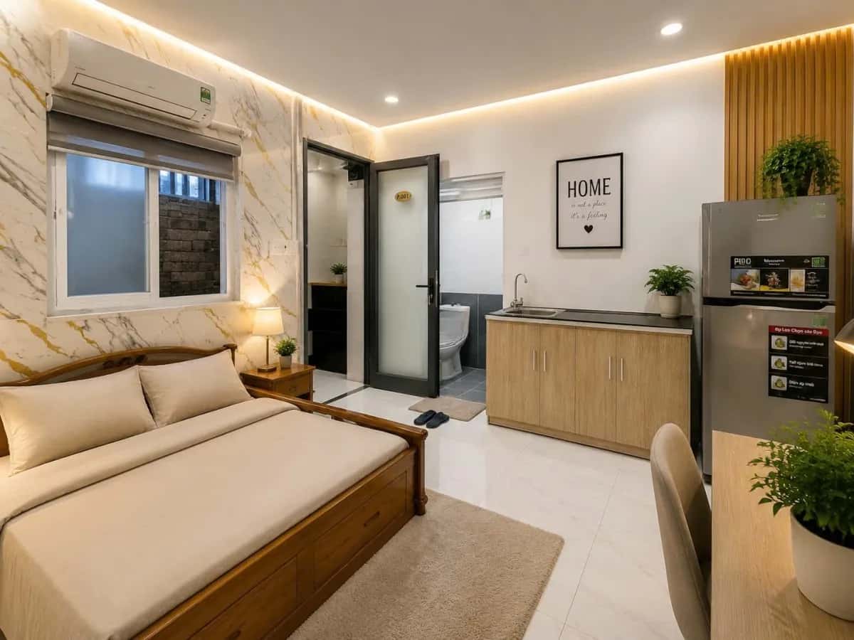 Cho thuê căn hộ chung cư Đường Lê Văn Thọ An Hội Tây, TP.HCM – 1 phòng ngủ, giá 4.5 triệu