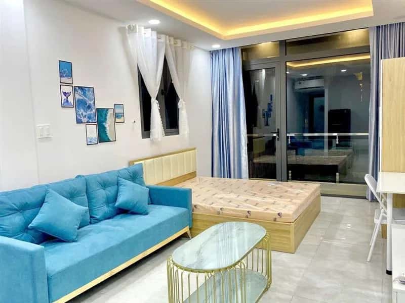 Cho thuê căn hộ chung cư Cầu Ông Lãnh Quận 1, TP.HCM – 1 phòng ngủ, giá 8.3 triệu