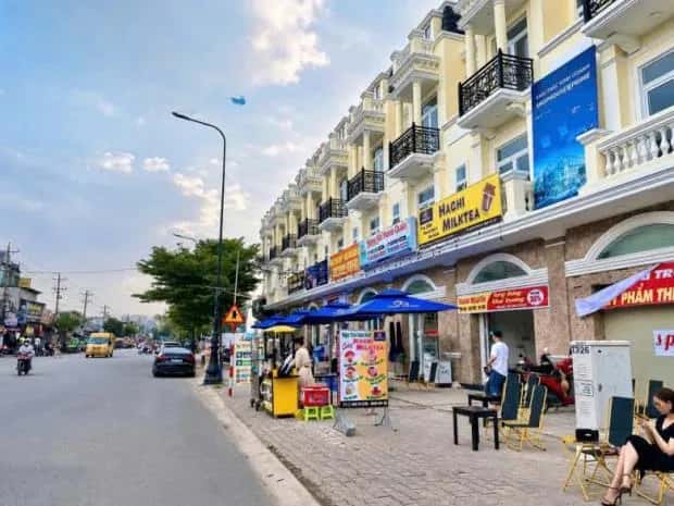 Cho thuê nhà mặt tiền An Phú 5 Thị xã Dĩ An, Bình Dương – giá 22 triệu