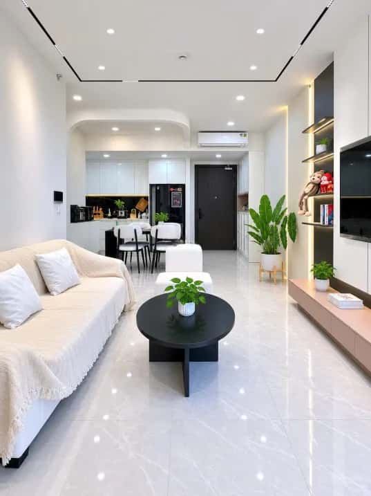 Cho thuê căn hộ chung cư Đường D1 Huyện Nhà Bè, TP.HCM – 2 phòng ngủ, giá 12 triệu