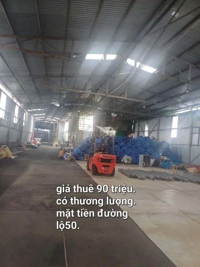 Cho thuê kho, nhà xưởng Quốc lộ 50 Huyện Bình Chánh, TP.HCM – giá 90 triệu Cho thuê kho, nhà xưởng Quốc lộ 50 Huyện Bình Chánh, TP.HCM – giá 90 triệu