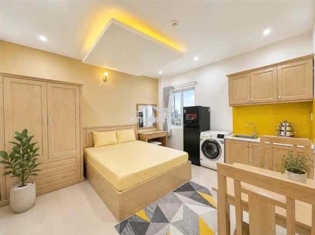 Cho thuê căn hộ dịch vụ Hoàng Sa Quận 3, TP.HCM – 1 phòng ngủ, giá 5.5 triệu