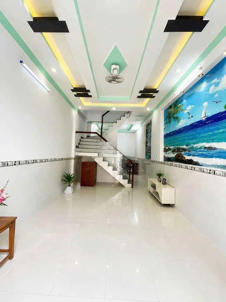 Cho thuê nhà hẻm Đường nhựa ôtô tránh nhau Thành phố Thuận An, Binh Duong – 3 phòng ngủ, giá 6 triệu