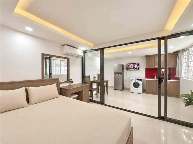 Cho thuê căn hộ chung cư Hoàng Sa Tân Bình, TP.HCM – 1 phòng ngủ, giá 7.5 triệu