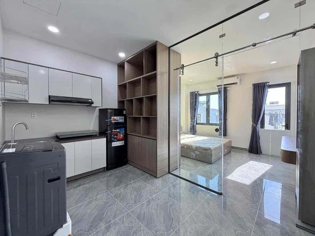 Cho thuê căn hộ dịch vụ Đường Nguyễn Văn Quá Quận 12, TP.HCM – 1 phòng ngủ, giá 4.5 triệu