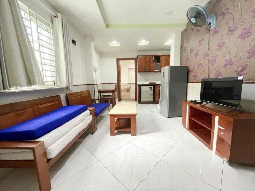 Cho thuê căn hộ dịch vụ Bến Vân Đồn Quận 4, TP.HCM – 1 phòng ngủ, giá 7.5 triệu