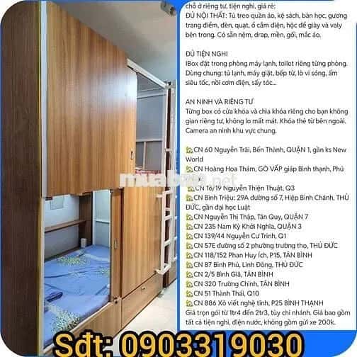 Cho thuê phòng trọ Quận 7, TP.HCM – 1 phòng ngủ, giá 1.7 triệu