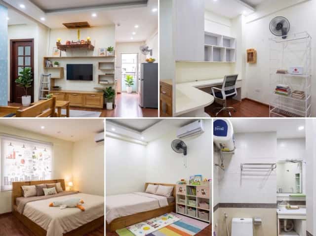 Cho thuê căn hộ chung cư Đường Kim Giang Định Công, Hà Nội – 2 phòng ngủ, giá 9 triệu