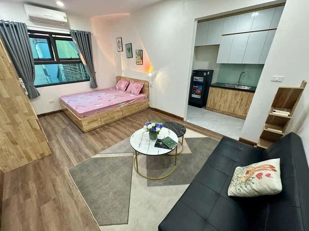 Cho thuê căn hộ dịch vụ Đường Quang Trung Hà Đông, Hà Nội – 1 phòng ngủ, giá 4.5 triệu