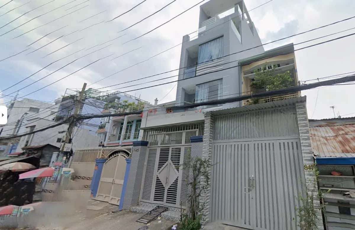 Cho thuê nhà mặt tiền Đường Ba Đình Quận 8, TP.HCM – giá 60 triệu
