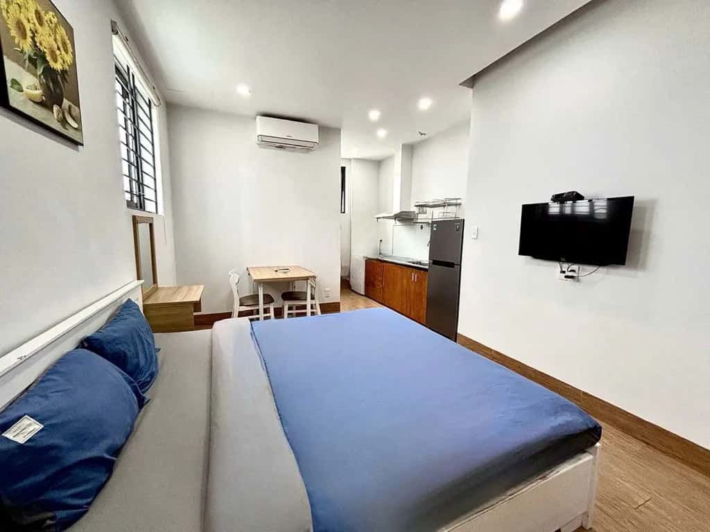Cho thuê căn hộ dịch vụ Tản Đà Thanh Khê, Đà Nẵng – 1 phòng ngủ, giá 6.3 triệu
