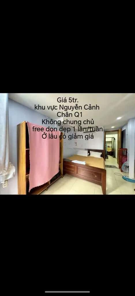 Cho thuê phòng trọ Hẻm TK17 Quận 1, TP.HCM – giá 5 triệu