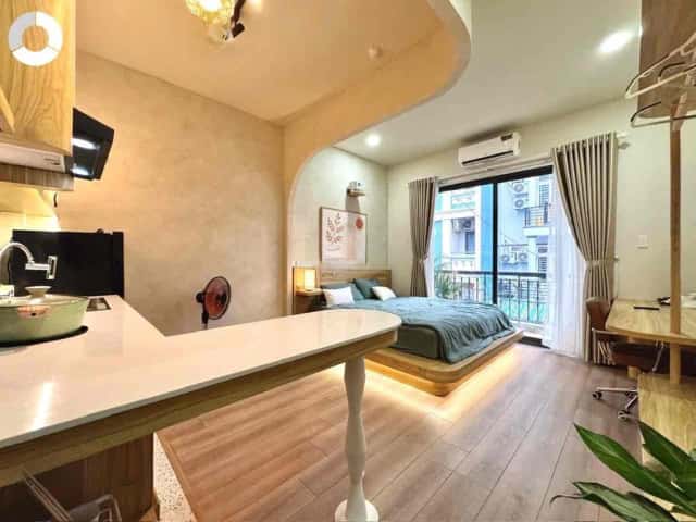 Cho thuê căn hộ dịch vụ Đường Phan Văn Trị Quận Bình Thạnh, TP.HCM – 1 phòng ngủ, giá 6.9 triệu