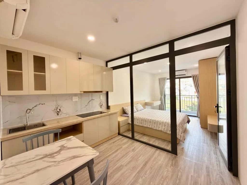 Cho thuê căn hộ dịch vụ Đường Nguyễn Văn Cừ Quận 5, TP.HCM – 1 phòng ngủ, giá 8.5 triệu