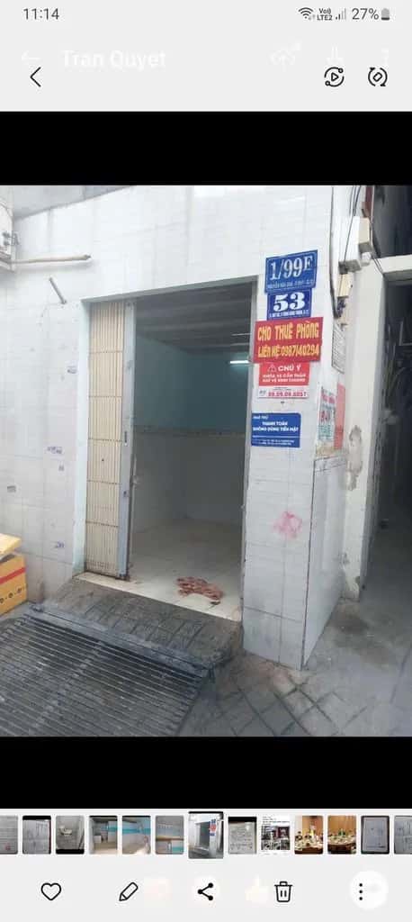 Cho thuê phòng trọ Nguyễn Văn Quá Quận 12, TP.HCM – 1 phòng ngủ, giá 2 triệu