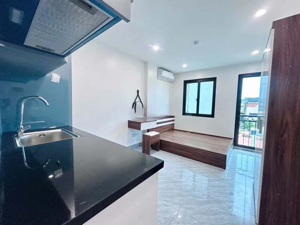 Cho thuê căn hộ dịch vụ Phố Thái Hà Đống Đa, Hà Nội – 1 phòng ngủ, giá 6 triệu