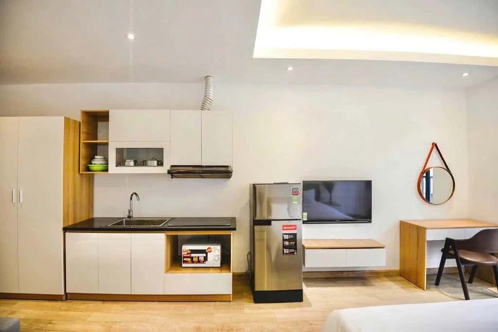 Cho thuê căn hộ dịch vụ Võng Thị Tây Hồ, Hà Nội – 1 phòng ngủ, giá 7 triệu