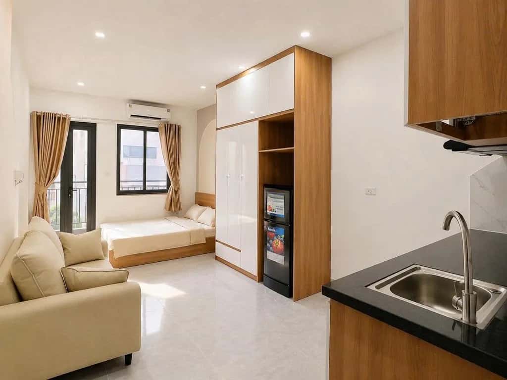 Cho thuê căn hộ chung cư Ngõ 236 Đường Âu Cơ Hồng Hà, Hà Nội – 1 phòng ngủ, giá 5 triệu