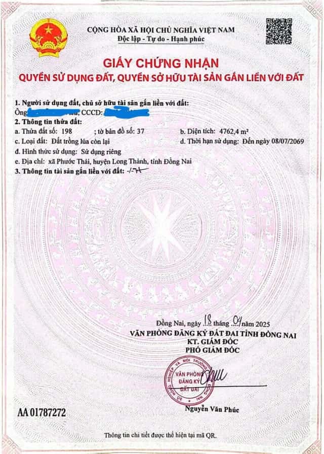 Bán đất Long Thành, Dong Nai City – giá 13.9 tỷ
