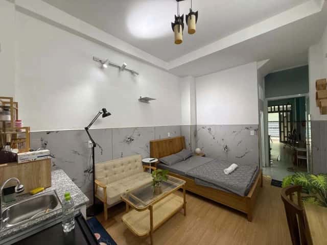 Cho thuê căn hộ dịch vụ Đường Nguyễn Duy Bình Thạnh, TP.HCM – 1 phòng ngủ, giá 4.8 triệu