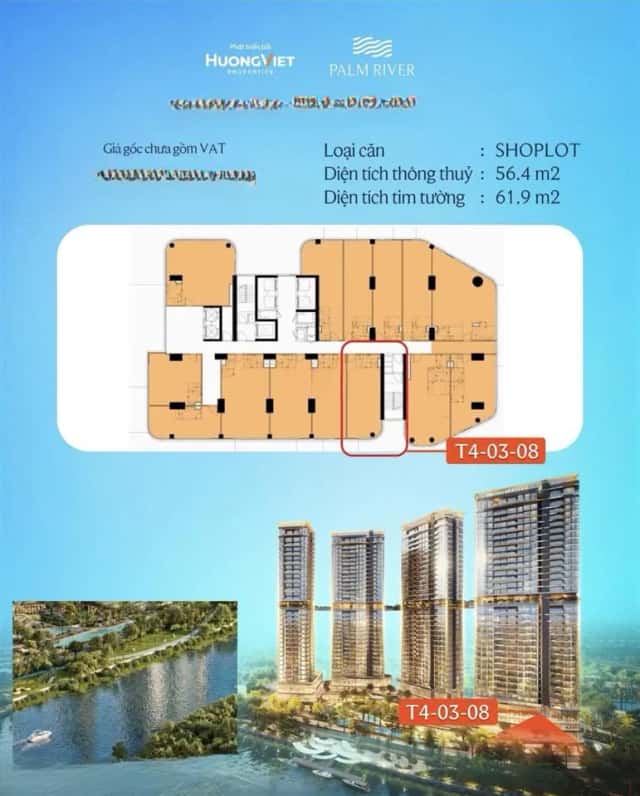 Bán nhà mặt tiền Palm River Quận 2, TP.HCM – giá 8.3 tỷ