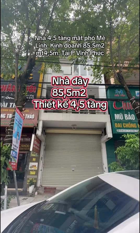 Bán nhà mặt tiền Mê Linh Thành phố Vĩnh Yên, Vĩnh Phúc – 4 phòng ngủ, giá 13.5 tỷ