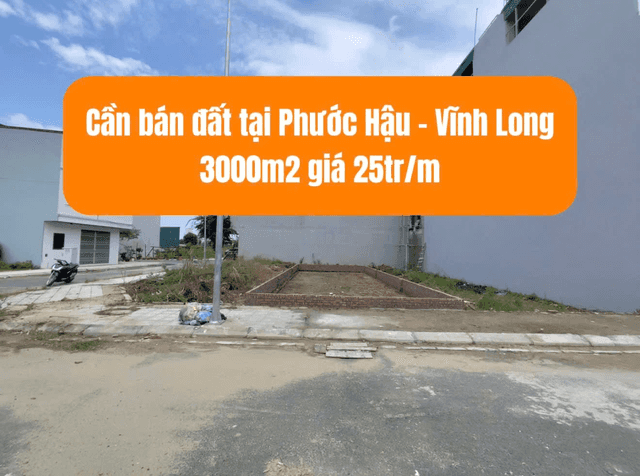 Bán đất phước hậu Huyện Long Hồ, Vĩnh Long – giá 75 tỷ