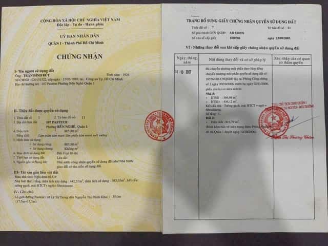 Bán nhà mặt tiền Pasteur Quận 1, TP.HCM – giá 1400 tỷ Bán nhà mặt tiền Pasteur Quận 1, TP.HCM – giá 1400 tỷ