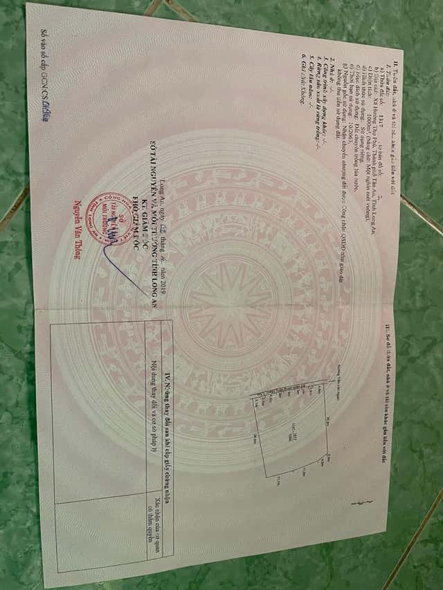 Bán đất Tran van ngan Thành phố Tân An, Long An – giá 1.1 tỷ