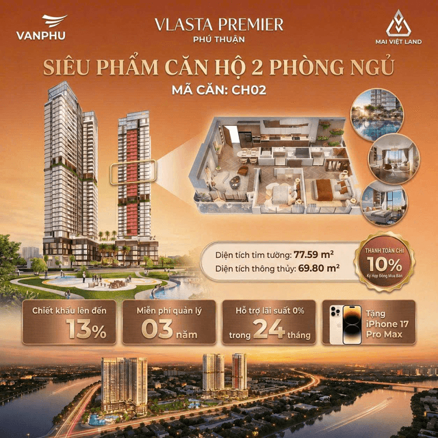 Bán căn hộ chung cư Đào trí Quận 7, TP.HCM – 2 phòng ngủ, giá 7 tỷ