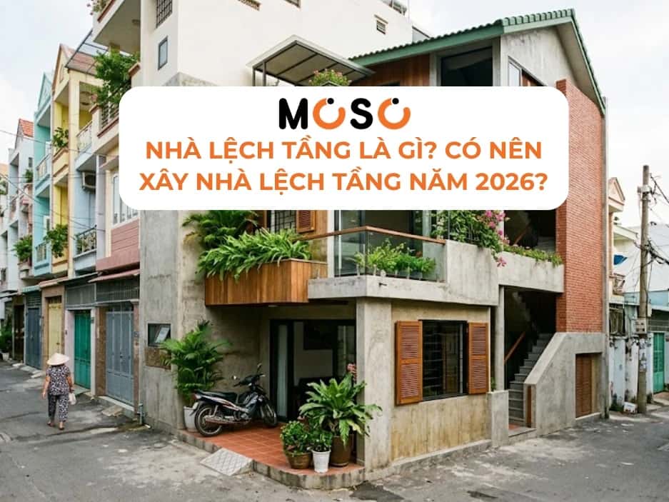 Nhà lệch tầng là gì? Có nên xây nhà lệch tầng năm 2026?