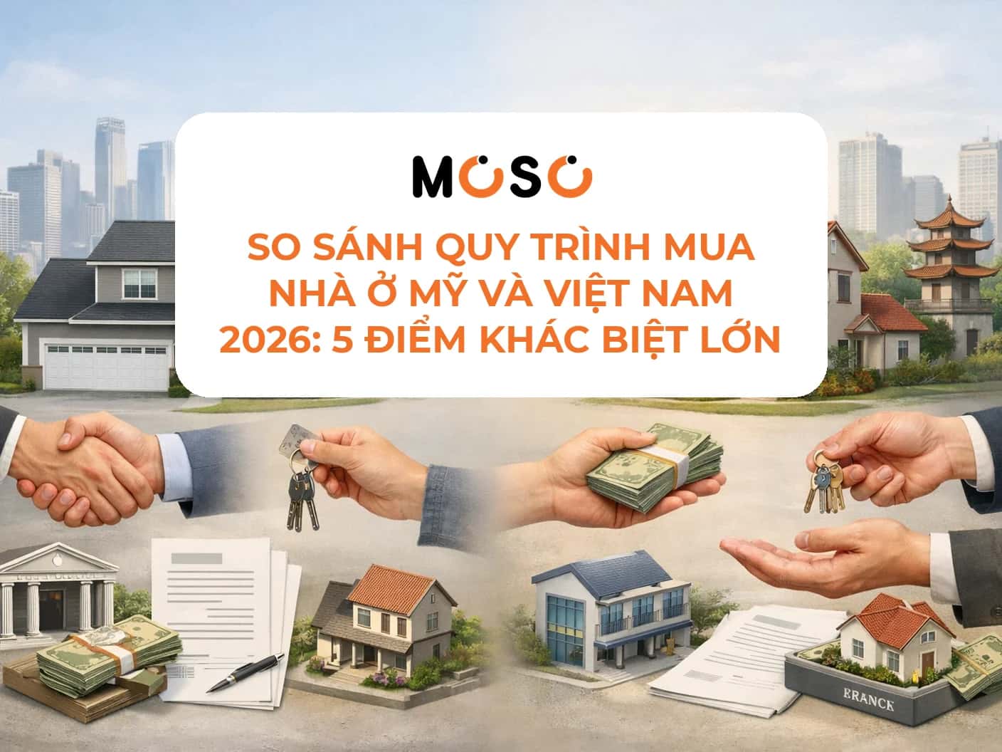 So sánh quy trình mua nhà ở Mỹ và Việt Nam 2026: 5 điểm khác biệt lớn