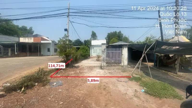 Bán đất Quốc lộ 13 Huyện Hớn Quản, Bình Phước – giá 2 tỷ