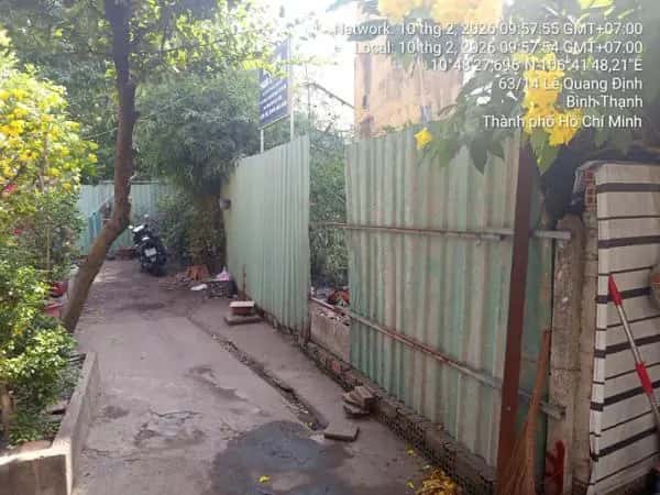 Bán đất Hẻm 158/7 Quận Bình Thạnh, TP.HCM – giá 2.5 tỷ