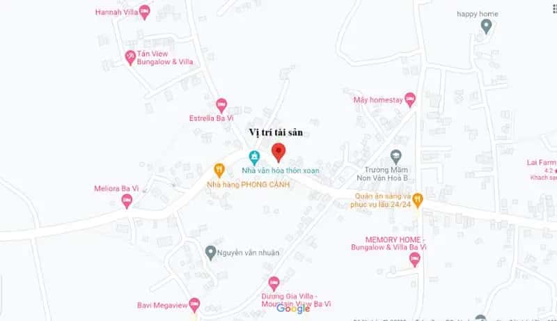 Bán đất Tại thôn Xoan Huyện Ba Vì, TP. Hà Nội – giá 1.4 tỷ