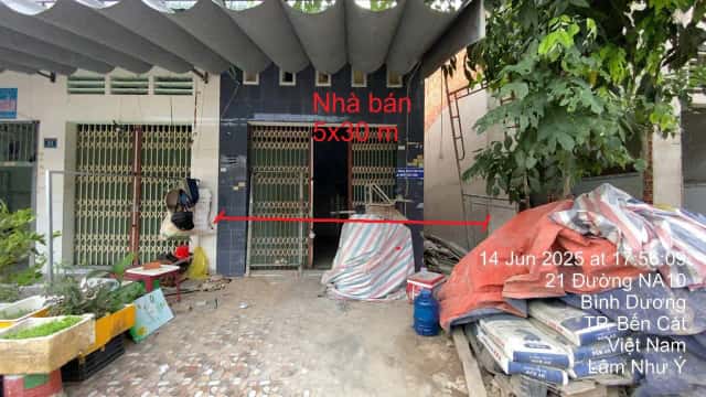 Bán nhà hẻm NA10 Thị xã Bến Cát, Bình Dương – giá 3.5 tỷ